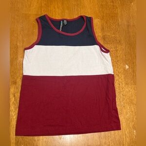 Boys Red White & Blue Sleeveless Tank Size 6